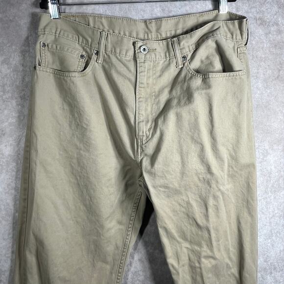Levi's 505 Pants Mens Size 38X34 Brown Denim Regular Fit Straight Leg Casual - Picture 2 of 10